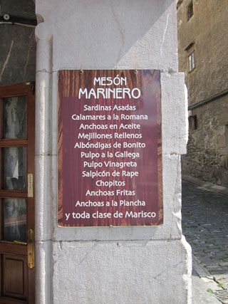 Soportales restaurante Marinero Castro Urdiales