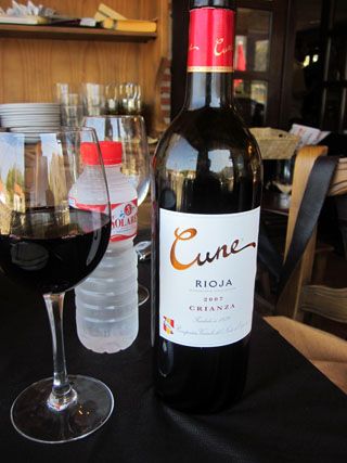 Cvne crianza 2007 restaurante la Chata Cantabria
