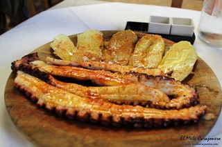 Pulpo a la brasa Restaurante Parrila El Carmen Cosio