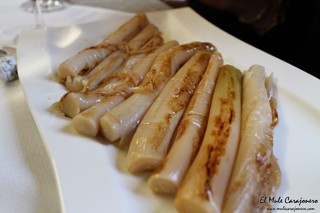 Puerros a la brasa Restaurante Parrila El Carmen Cosio