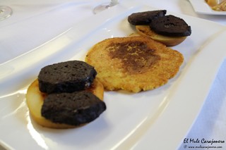 Boronos sobre tortos de maiz Restaurante Parrila El Carmen Cosio
