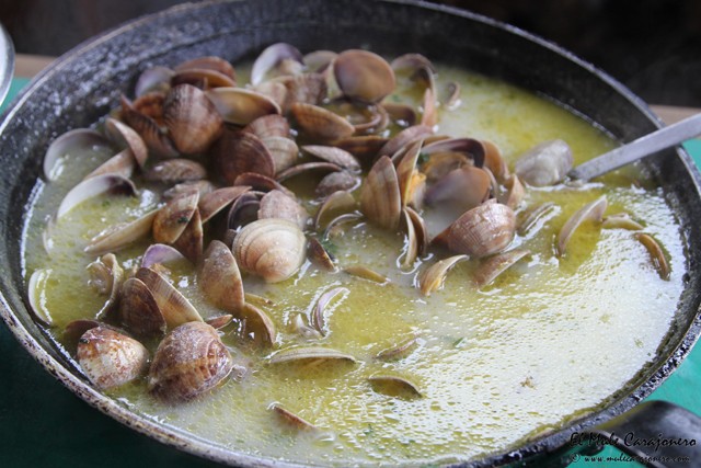 Alcachofas a la brasa con almejas Restaurante Parrila El Carmen Cosio