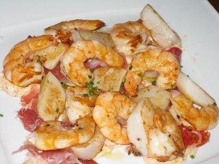 Vieira con Langostinos y Jamon Restaurante el Picaro Santander