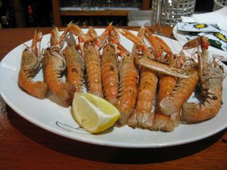 Cigalas a la Sarten Restaurante la Pirula Santander