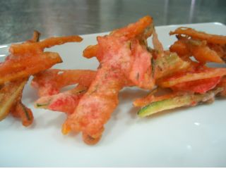 Tempura de verduras y tamarindo enchilado Pacho