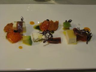 Ensalada de mar y queso de las Garmillas