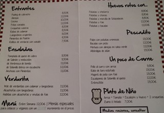 Casa de comidas Tetuan Santander