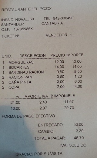 Restaurante el Pozo Cueto