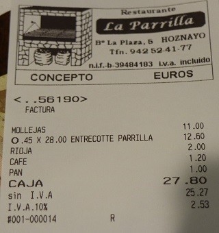 Restaurante La Parrilla de Hoznayo