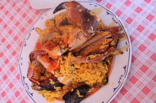 racion Paella restaurante Marisqueria Quique Comillas Cantabria
