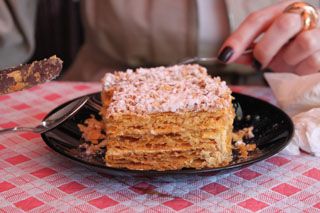 Tarta Hojaldre restaurante Marisqueria Quique Comillas Cantabria