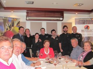 Equipo cocina y sala Cata Ibericos Iberselec Restaurante Sal Santander