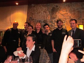 Equipo cocina y sala Cata Ibericos Iberselec Restaurante Sal Santander