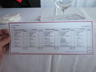 Ficha Cata V edicion Toro Sabroso Maremondo