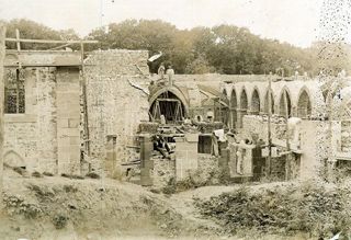Primeros Trabajos de Construccion Monasterio Quesos Trapa Cobreces Cantabria