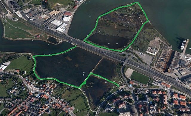 mapa marismas astillero