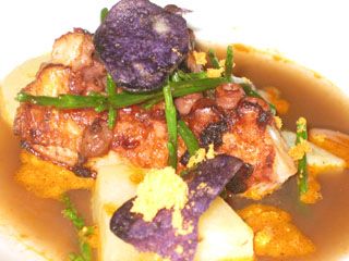 Pulpo braseado Puente Arce Restaurante El Nuevo Molino