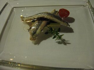 Aperitivo bienvenida bocartes plancha Puente Arce Restaurante El Nuevo Molino