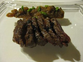 Entrecot con salsa de tomate y aceituna Puente Arce Restaurante El Nuevo Molino