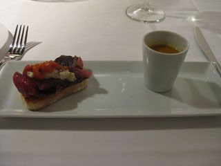 Restaurante Los Raqueros Santander Aperitivo de bienvenida.