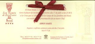 Invitacion Restaurante San Roman Escalante
