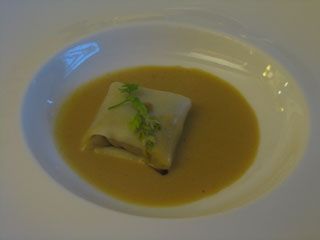 Ravioli en salsa de setas El Serbal Santander Restaurante
