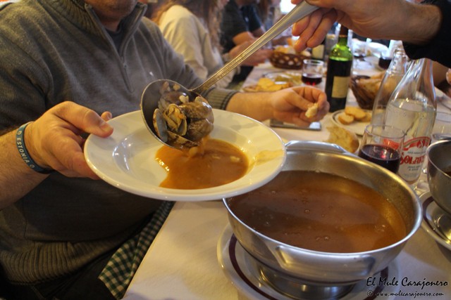 Sopa de pescado El Tropezón Herrería 