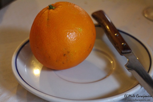 Postre naranja El Tropezón Herrería 