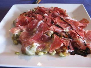 Habas con jamon y alcachofas Restaurante la Compañia Santander