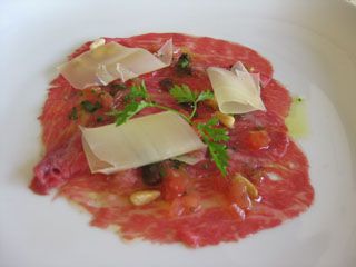 Carpaccio de Wagyu El Serbal Santander Restaurante