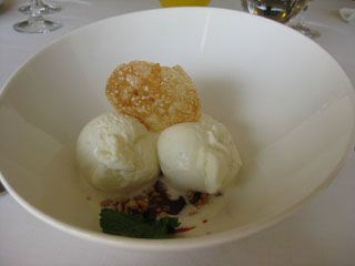 Helado de queso blanco El Serbal Santander Restaurante