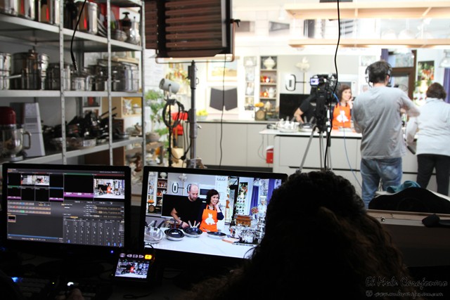Grabacion del spot Plato de Robin Food mesa de control