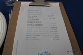 Carta Restaurante La Bocana Santander