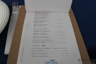 Carta Restaurante La Bocana Santander