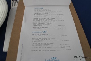Carta Restaurante La Bocana Santander