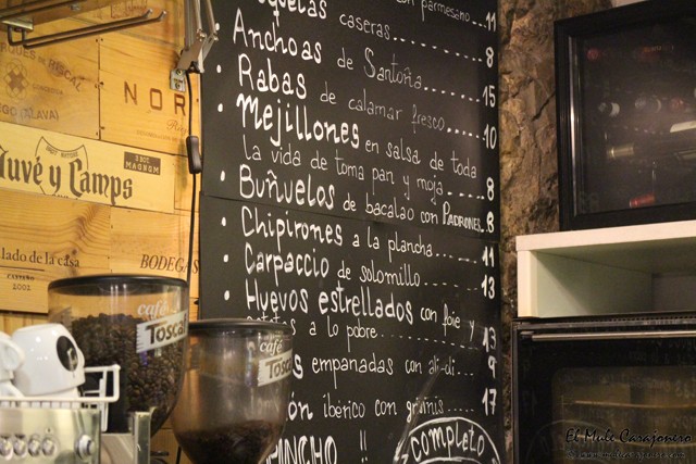 Pizarra Restaurante la Brocheta Santander