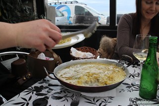 Arroz con bacalao al pil pil Restaurante Arrnia Loungue