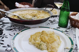 Arroz con bacalao al pil pil Restaurante Arrnia Loungue
