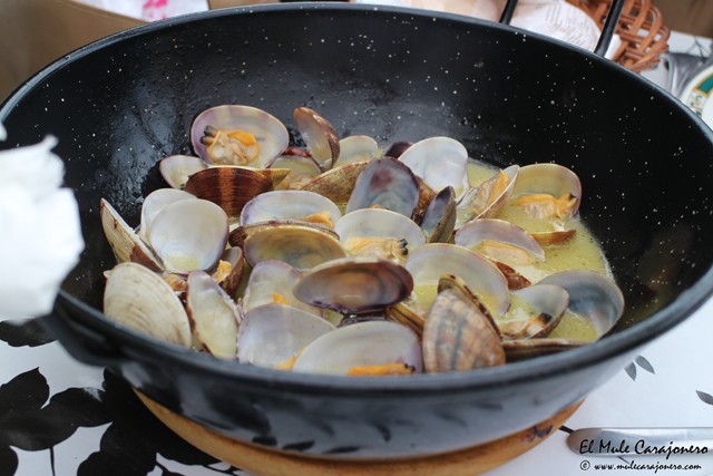 Almejas sarten Restaurante Arrnia Loungue