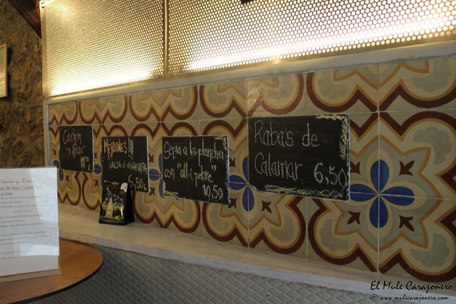 Barra tapas Restaurante Paladar y Tomar Santander