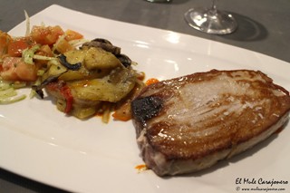 Atun a la plancha Restaurante Paladar y Tomar Santander