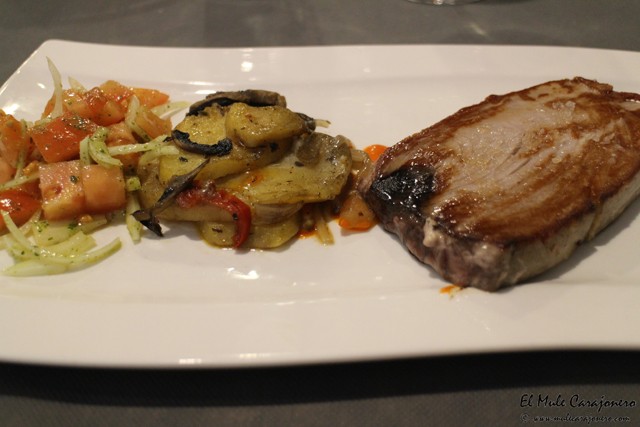 Atun a la plancha Restaurante Paladar y Tomar Santander