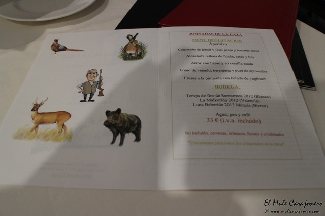 Carta Puerta 23 restaurante Santander