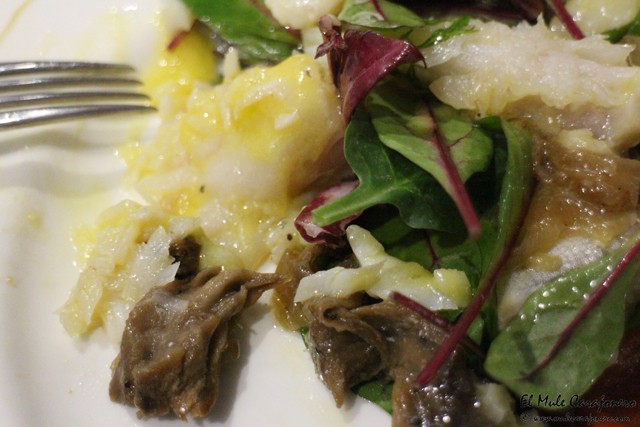 Láminas de bacalao y berenjenas Puerta 23 restaurante Santander