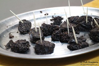 Tapa Morcilla Restaurante Tinin Puente Arce 
