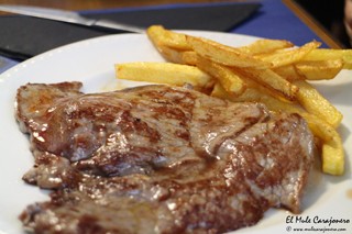 Filete con patatas Restaurante Tinin Puente Arce 