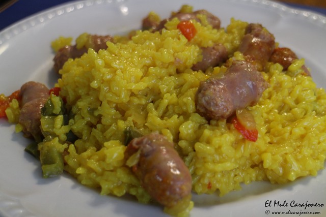 Arroz con salchicas Restaurante Tinin Puente Arce 