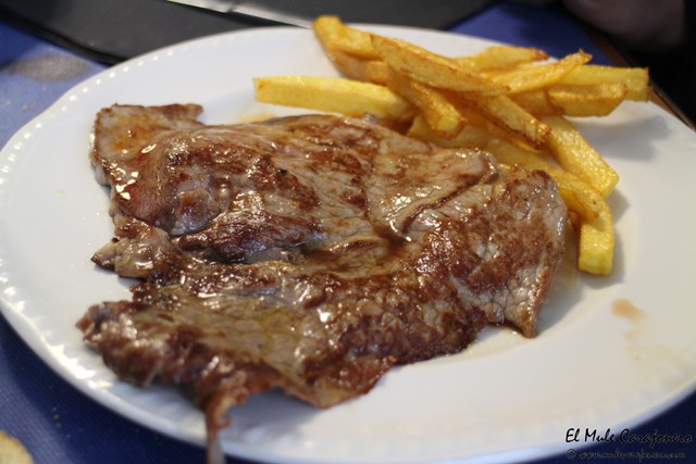 Filete con patatas Restaurante Tinin Puente Arce 