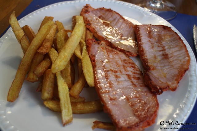 Filetes de Lomo Adobado Restaurante Tinin Puente Arce