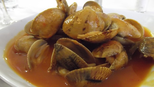 Almejas restaurante La Barca de Treto 